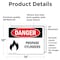 Signmission Propane Cylinders Danger Sign, Vinyl Decal, 14in W x 10in L, 2PK OS-2PACK-DS-D-1014-L-1538 - alternate 3